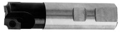 Cutting Tool Technologies - 0.06 to 0.06 Inch Cutting Radius, 5/8 Inch Cutter Diameter, 1 Style CV 12 Insert, 5/8 Inch Shank Diameter, Indexable Concave Radius Cutter - 3.38 Inch Overall Length, Through Coolant - Exact Tool & Supply