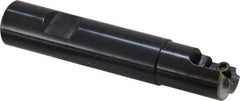Cutting Tool Technologies - 0.12 to 0.12 Inch Cutting Radius, 3/4 Inch Cutter Diameter, 1 Style CV 12 Insert, 3/4 Inch Shank Diameter, Indexable Concave Radius Cutter - 4 Inch Overall Length, Through Coolant - Exact Tool & Supply