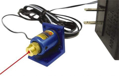 Laseraim - 1000 Ft. Max Measuring Range, Red Beam Micro Module Kit - Includes 110V Power Supply with 6 Ft. Cord, 2-Way L-Mounting Bracket, 3-Way X/Y Position Adjustment Tube, Adjustable-Focus Laseraim Micro Laser Module, Image Projecting Optic - Exact Tool & Supply