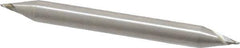 Interstate - 3/64", 1/16" LOC, 3/16" Shank Diam, 2" OAL, 2 Flute, Cobalt Square End Mill - Double End, Uncoated, Spiral Flute, 30° Helix, Centercutting, Right Hand Cut, Right Hand Flute - Exact Tool & Supply