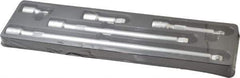 SK - 1/2" Drive Socket Wobble Extension Set - 5 Pieces, Includes 2, 3, 5, 10, 15" Lengths - Exact Tool & Supply