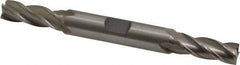 Interstate - 5/16", 3/4" LOC, 3/8" Shank Diam, 3-1/2" OAL, 4 Flute, Cobalt Square End Mill - Double End, Uncoated, Spiral Flute, Centercutting, Right Hand Cut, Right Hand Flute - Exact Tool & Supply
