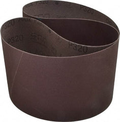 3M - 6" Wide x 48" OAL, 320 Grit, Aluminum Oxide Abrasive Belt - Aluminum Oxide, Extra Fine, Coated, X Weighted Cloth Backing, Series 341D - Exact Tool & Supply