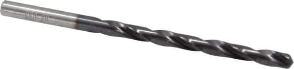 Chicago-Latrobe - #10 135° High Speed Steel Jobber Drill - TiAlN Finish, Right Hand Cut, Spiral Flute, Straight Shank, 3-5/8" OAL, Split Point - Exact Tool & Supply