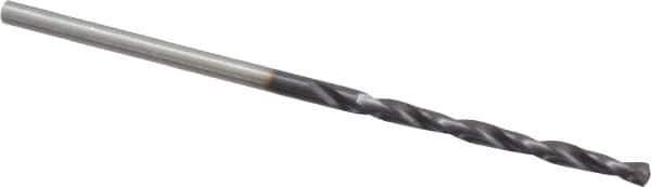 Chicago-Latrobe - #49 135° High Speed Steel Jobber Drill - TiAlN Finish, Right Hand Cut, Spiral Flute, Straight Shank, 2" OAL, Split Point - Exact Tool & Supply