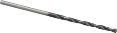 Chicago-Latrobe - #49 135° High Speed Steel Jobber Drill - TiAlN Finish, Right Hand Cut, Spiral Flute, Straight Shank, 2" OAL, Split Point - Exact Tool & Supply