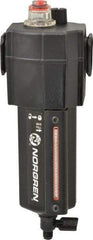Norgren - 3/4" NPT, 250 Max psi Standard Micro Fog Lubricator - Metal Bowl with Sight Glass, Aluminum Body, 138 CFM, 175°F Max Temp, 3.15" Wide x 9.07" High - Exact Tool & Supply