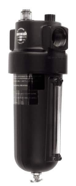 Norgren - 1-1/2 NPT Port, 250 Max psi, Heavy-Duty Lubricator - Metal Bowl with Sight Glass, Aluminum Body, 275 CFM, 175°F Max, 4-1/2" Wide x 12.43" High - Exact Tool & Supply
