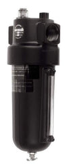 Norgren - 1-1/2 NPT Port, 250 Max psi, Heavy-Duty Lubricator - Metal Bowl with Sight Glass, Aluminum Body, 275 CFM, 175°F Max, 4-1/2" Wide x 12.43" High - Exact Tool & Supply