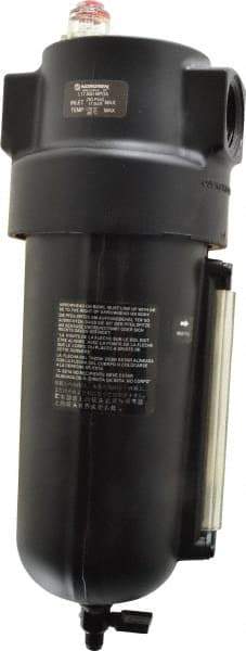 Norgren - 1 NPT Port, 250 Max psi, Heavy-Duty Lubricator - Metal Bowl with Sight Glass, Aluminum Body, 275 CFM, 175°F Max, 4-1/2" Wide x 12.43" High - Exact Tool & Supply