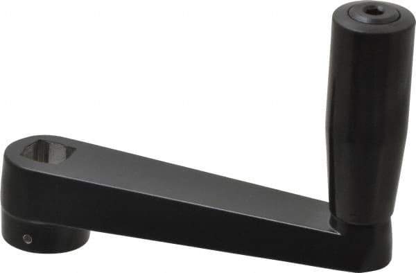 Gibraltar - Revolving Crank Handle - 1/2" Square Bore, Plastic/Aluminum - Exact Tool & Supply