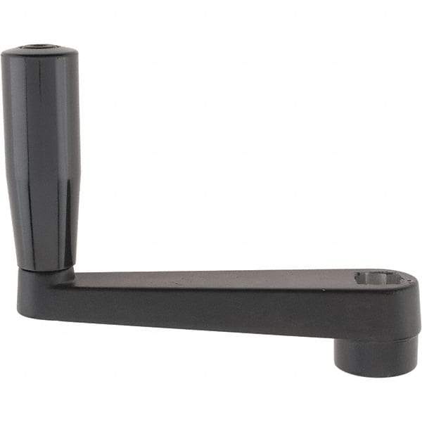 Gibraltar - Revolving Crank Handle - 5/8" Square Bore, Plastic/Aluminum - Exact Tool & Supply