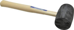 Vaughan Bushnell - 1-1/4 Lb Head Rubber Mallet - 10-5/8" OAL, Wood Handle - Exact Tool & Supply