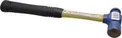 Vaughan Bushnell - 1 Lb Head Ball Pein Hammer - Fiberglass Handle, 12" OAL, Fiberglass with Cushion Grip - Exact Tool & Supply