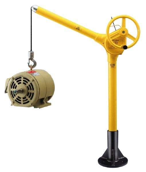 Sky Hook - 500 Lb Load Capacity, Steel Jib Crane - Swing Jib - Exact Tool & Supply