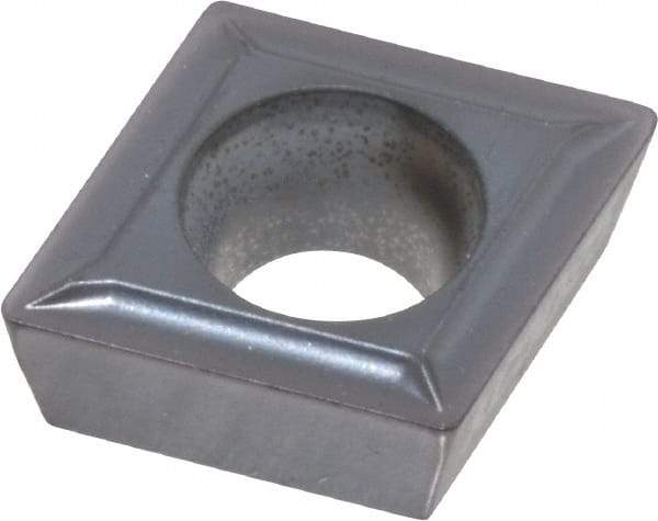 Kennametal - CPMT32.51 LF Grade KC5025 Carbide Turning Insert - TiAlN Finish, 80° Diamond, 3/8" Inscr Circle, 5/32" Thick, 1/64" Corner Radius - Exact Tool & Supply
