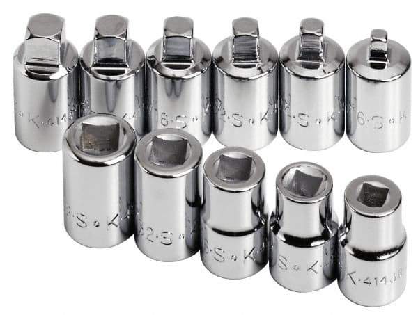 SK - 11 Piece 3/8" Drive Socket Set - 4 Points, 3/16" to 3/8" Range, Inch Measurement Standard - Exact Tool & Supply