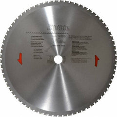 Porter-Cable - 14" Diam, 1" Arbor Hole Diam, 72 Tooth Wet & Dry Cut Saw Blade - Carbide-Tipped, Cutoff Action, Standard Round Arbor - Exact Tool & Supply