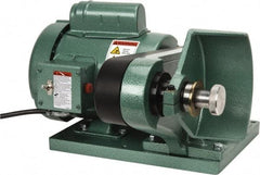 Burr King - 6" Wheel Diam x 1 & 2" Wheel Width, 3/4 hp Deburring/Polishing Grinder - 5/8" Arbor Hole Diam, 1 Phase, 120 Volts - Exact Tool & Supply