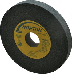 Norton - 6" Diam x 1-1/4" Hole x 3/4" Thick, I Hardness, 80 Grit Surface Grinding Wheel - Silicon Carbide, Type 1, Medium Grade, 4,140 Max RPM, Vitrified Bond, No Recess - Exact Tool & Supply