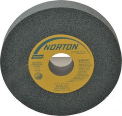 Norton - 6" Diam x 1-1/4" Hole x 1" Thick, I Hardness, 80 Grit Surface Grinding Wheel - Silicon Carbide, Type 1, Medium Grade, 4,140 Max RPM, Vitrified Bond, No Recess - Exact Tool & Supply