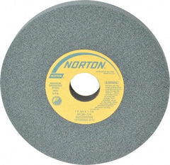 Norton - 7" Diam x 1-1/4" Hole x 3/4" Thick, J Hardness, 80 Grit Surface Grinding Wheel - Silicon Carbide, Type 1, Medium Grade, 3,600 Max RPM, Vitrified Bond, No Recess - Exact Tool & Supply