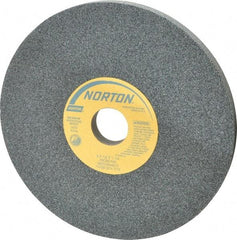 Norton - 8" Diam x 1-1/4" Hole x 1/2" Thick, I Hardness, 60 Grit Surface Grinding Wheel - Silicon Carbide, Type 1, Medium Grade, 3,600 Max RPM, Vitrified Bond, No Recess - Exact Tool & Supply