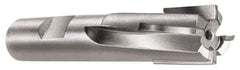 Made in USA - 1-1/2", 1-1/2" LOC, 1-1/4" Shank Diam, 4-1/2" OAL, 4 Flute, Carbide-Tipped Square End Mill - Single End, Uncoated, Spiral Flute, 6° Helix, Right Hand Cut, Right Hand Flute - Exact Tool & Supply