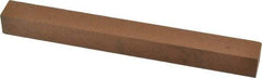 Norton - 6" Long x 5/8" Wide x 5/8" Thick, Aluminum Oxide Sharpening Stone - Square, Medium Grade - Exact Tool & Supply