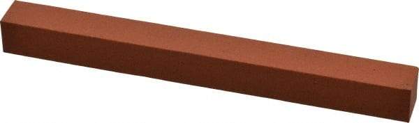 Norton - 6" Long x 5/8" Wide x 5/8" Thick, Aluminum Oxide Sharpening Stone - Square, Fine Grade - Exact Tool & Supply