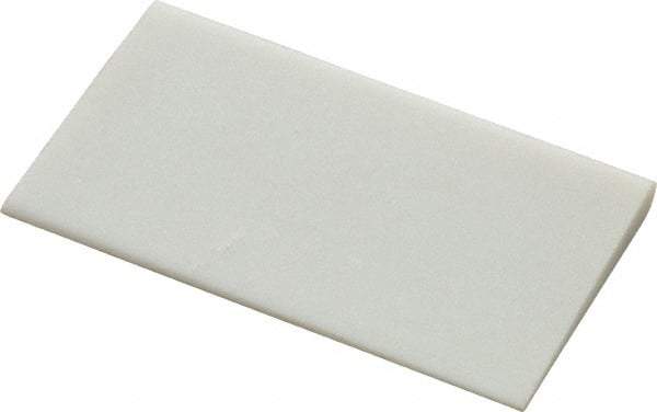 Norton - 3" Long x 1-3/4" Diam x 1/4" Thick, Novaculite Sharpening Stone - Round Edge Slip, Ultra Fine Grade - Exact Tool & Supply