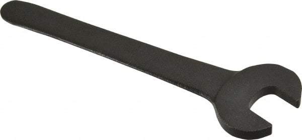 Martin Tools - 7/16" Standard Extra Thin Open End Wrench - 4" OAL, Single End, Black Finish, 15° Head Angle - Exact Tool & Supply