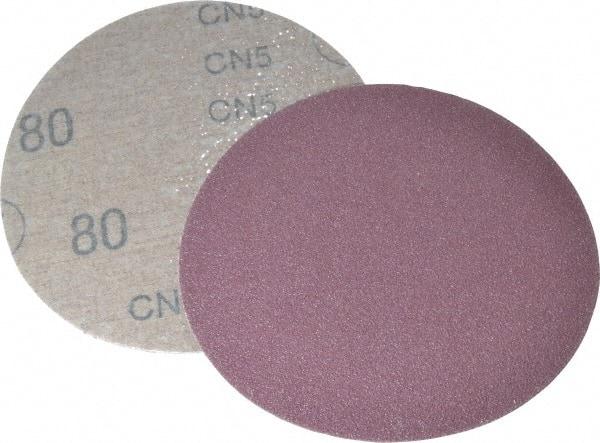 3M - 5" Diam, 80 Grit Aluminum Oxide Adhesive PSA Disc - Medium Grade, X Weighted Cloth Backing, For Bench Top Motors, Random Orbital Sanders - Exact Tool & Supply