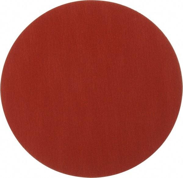 3M - 12" Diam, 60 Grit Ceramic Adhesive PSA Disc - Medium Grade, Orange, YF Weighted Backing, Flexible, Use with Bench Top Motors - Exact Tool & Supply