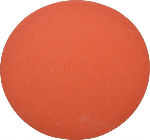 3M - 12" Diam, 80 Grit Ceramic Adhesive PSA Disc - Medium Grade, Orange, YF Weighted Backing, Flexible, Use with Bench Top Motors - Exact Tool & Supply