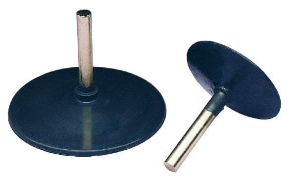 3M - 1/2" Diam Adhesive/PSA Disc Backing Pad - 1/4" Shank Diam, Medium Density, 20,000 RPM - Exact Tool & Supply