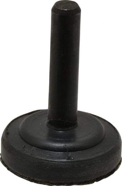 3M - 1" Diam Adhesive/PSA Disc Backing Pad - 1/4" Shank Diam, Medium Density, 20,000 RPM - Exact Tool & Supply