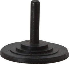 3M - 2" Diam Adhesive/PSA Disc Backing Pad - 1/4" Shank Diam, Medium Density, 15,000 RPM - Exact Tool & Supply