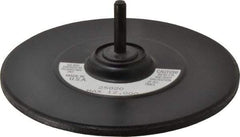 3M - 5" Diam Adhesive/PSA Disc Backing Pad - 1/4" Shank Diam, Medium Density, 6,000 RPM - Exact Tool & Supply