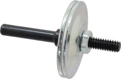 Made in USA - 1/4" Hole, Wheel Mandrel - 5/8" Max Wheel Width, 1/4" Shank Diam, 2-1/2" OAL - Exact Tool & Supply