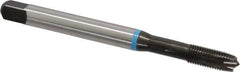 Emuge - 1/4-28 UNF, 3 Flutes, Plug Chamfer, Nitride Finish, Cobalt Spiral Point STI Tap - 0.318" Shank Diam, 3B Class of Fit, Series Rekord B-VA - Exact Tool & Supply