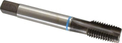 Emuge - 5/8-11 UNC, 3 Flutes, Plug Chamfer, Nitride Finish, Cobalt Spiral Point STI Tap - 0.59" Shank Diam, 3B Class of Fit, Series Rekord B-VA - Exact Tool & Supply