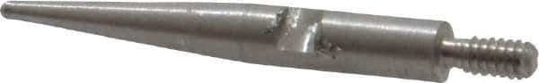 SPI - 0.031" Ball Diam, Steel, Ball Test Indicator Contact Point - 11/16" Contact Point Length, Use with Interapid Test Indicators - Exact Tool & Supply