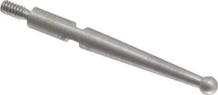 SPI - 0.08" Ball Diam, Steel, Ball Test Indicator Contact Point - 13/16" Contact Point Length, Use with Interapid Test Indicators - Exact Tool & Supply