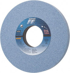 Norton - 10" Diam x 3" Hole x 1" Thick, K Hardness, 46 Grit Surface Grinding Wheel - Ceramic, Type 1, Coarse Grade, 2,485 Max RPM, Vitrified Bond, No Recess - Exact Tool & Supply
