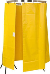 Bradley - 145" Wide x 70" High, Vinyl Plumbed Wash Station Shower Curtain - Includes Curtain Rail & Mounting Bracket - Exact Tool & Supply