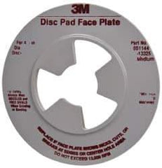 3M - 4-1/2" Max Diam, Abrasive Disc Face Plate - 5/8-11, 10,000 RPM - Exact Tool & Supply