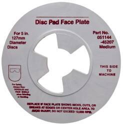 3M - 5" Max Diam, Abrasive Disc Face Plate - 5/8-11, 9,500 RPM - Exact Tool & Supply