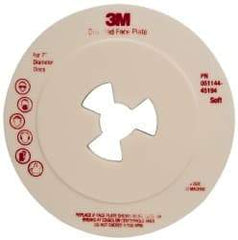 3M - 7" Max Diam, Abrasive Disc Face Plate - 5/8-11, 7,000 RPM - Exact Tool & Supply