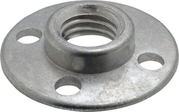 3M - 3/8" Max Diam, Abrasive Disc Retainer Nut - 5/8-11 Female, 3/8" Long - Exact Tool & Supply